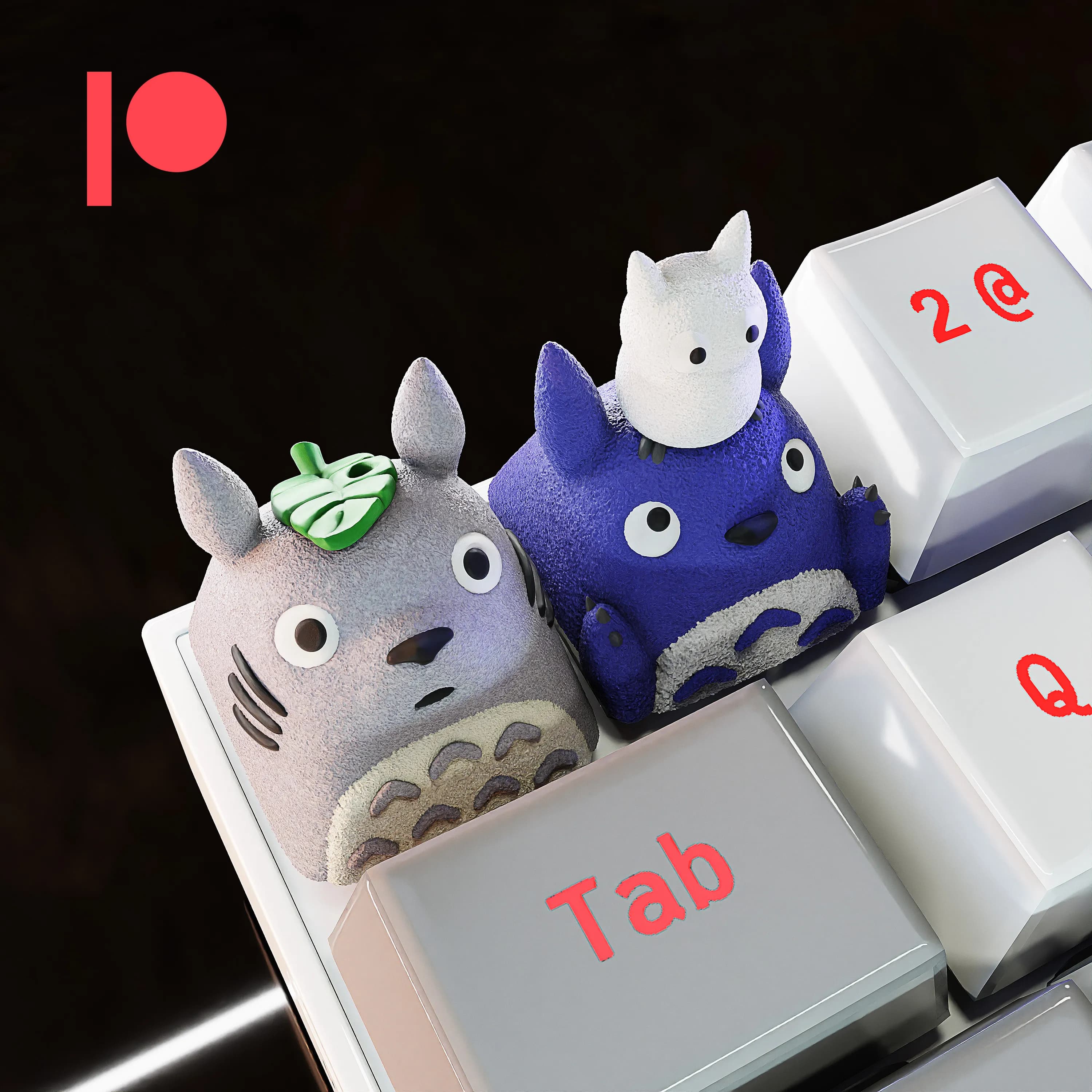 吉卜力龙猫与朋友们创意个性键盘键帽